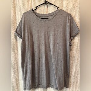 Gray Short Sleeve Women's Top